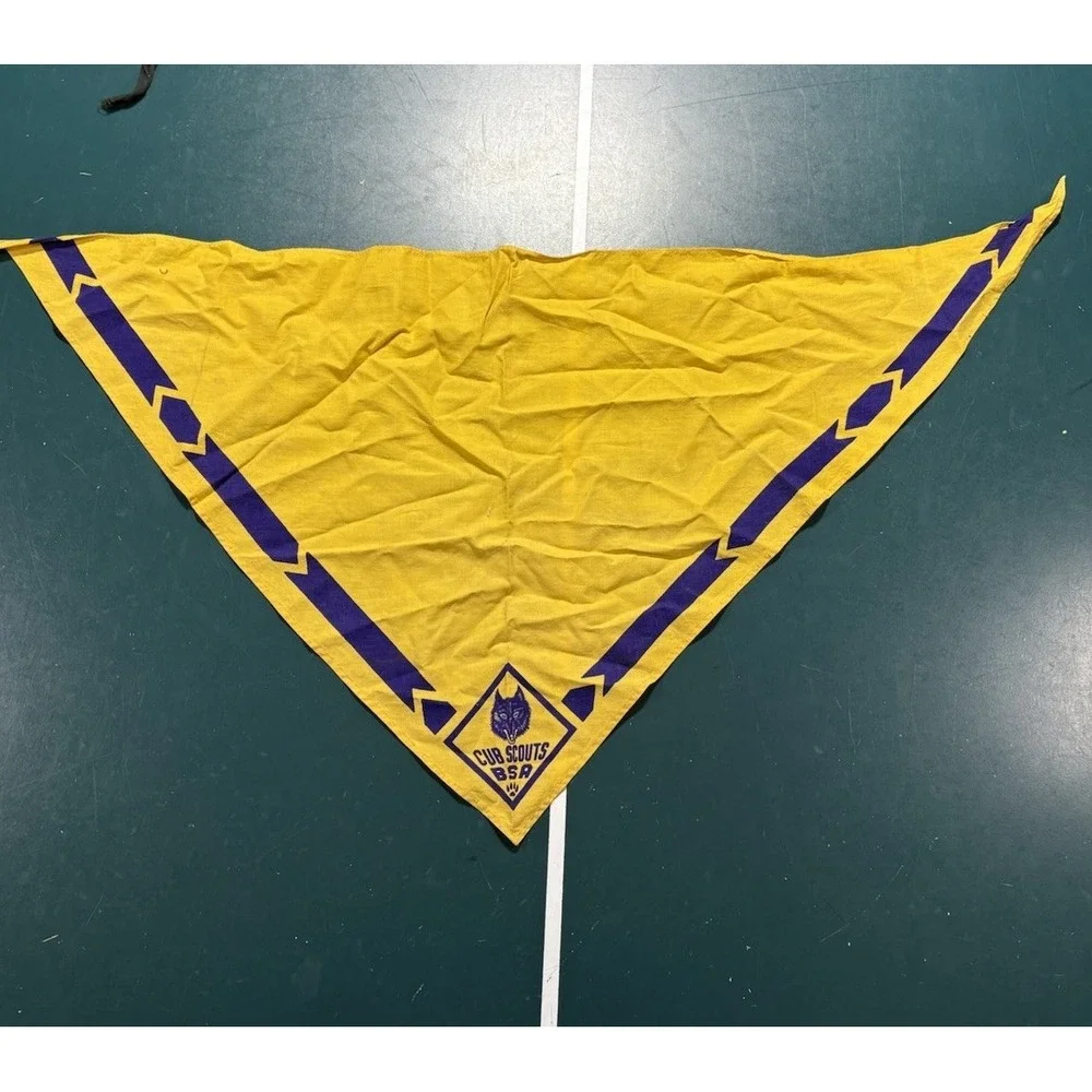 Vintage Boy Scouts Cub Scouts Garrison Cap Patches Handkerchief Memorabilia Lot